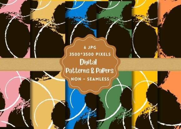 Artsy Circles Digital Paper Patterns: A Versatile Resource for Creative Projects