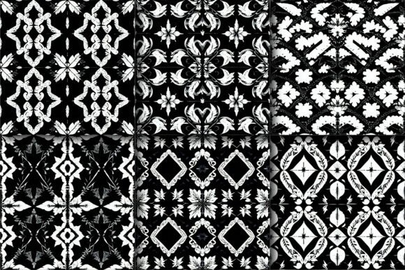 Black White Knitted Patterns
