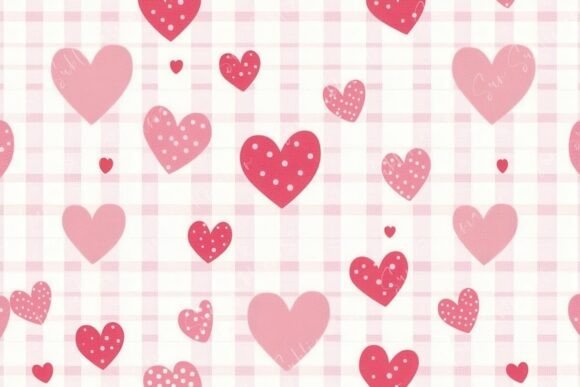 Charming Heart Patterns on Soft Pastel