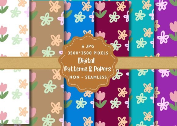Dainty Pastel Digital Paper Patterns: A Versatile Resource for Creative Projects