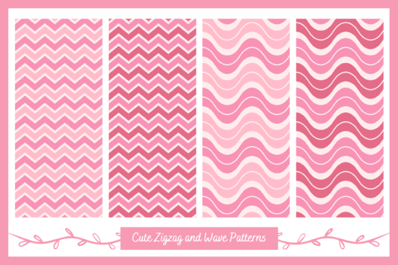 Evaluating Pink Chevron Zigzag and Wave Patterns for Digital Design Projects
