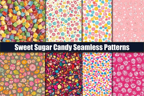 Evaluating Sweet Sugar Candy Seamless Patterns for Creative Design Projects