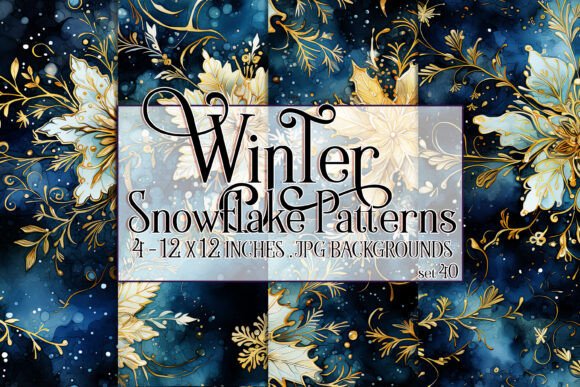 Evaluating Watercolor Winter Snowflake Patterns 40 for Creative Projects