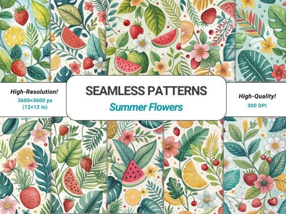 Fresh Summer Patterns and Seamless Tiles: A Creative Resource for Modern Designers