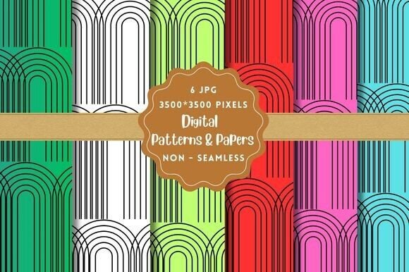 Geo Shapes Digital Paper Patterns: A Versatile Tool for Modern Creators and Businesses