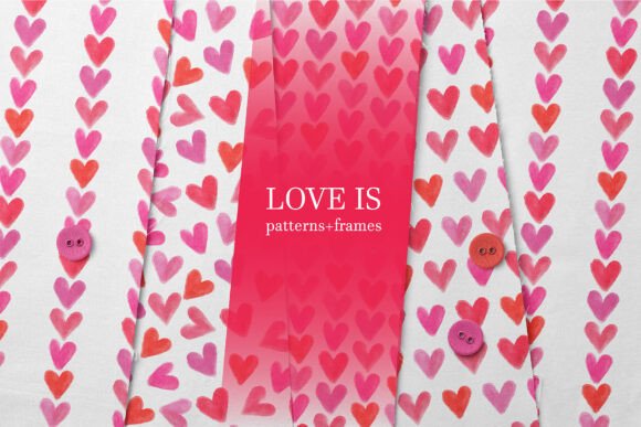 Love is Patterns and Frames: Exploring the Beauty of Romantic Watercolor Greeting Cards