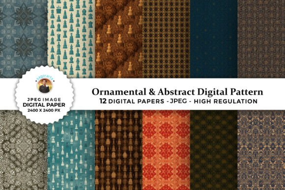 Ornamental Abstract Digital Patterns: Elevating Creative Workflows and Brand Aesthetics