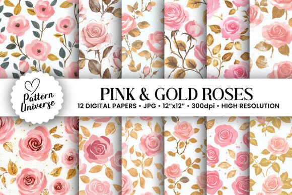 Pink and Gold Roses Seamless Patterns: A Guide to Choosing and Using the Right Design