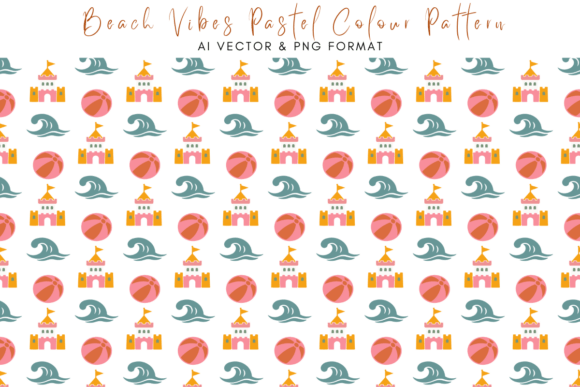 Sunny Beach Kids Seamless Patterns