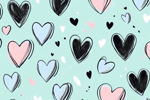 The Timeless Appeal of Hand-Drawn Heart Patterns in Digital Design