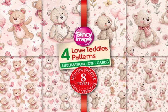 Unleash Creativity with Love Teddies Seamless Patterns: A Complete Guide to Charming Digital Design